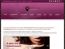 Tablet Screenshot of crossdressersociety.com
